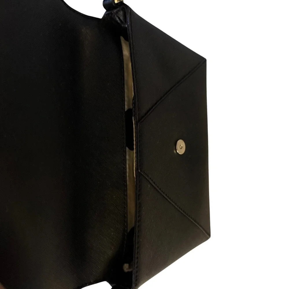 Kate Spade Black Saffiano Leather‎ Crossbody Bag Envelope Flap Small Purse